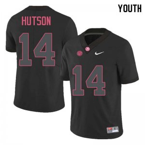 NCAA Youth Alabama Crimson Tide #14 Don Hutson Stitched College Nike Authentic Black Football Jersey WY17C72VQ